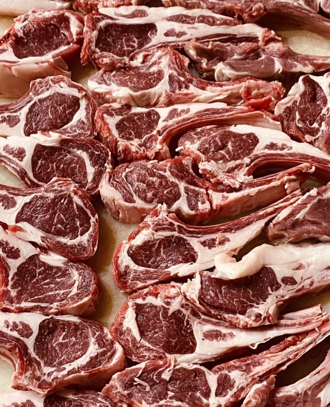 Fresh lamb chops