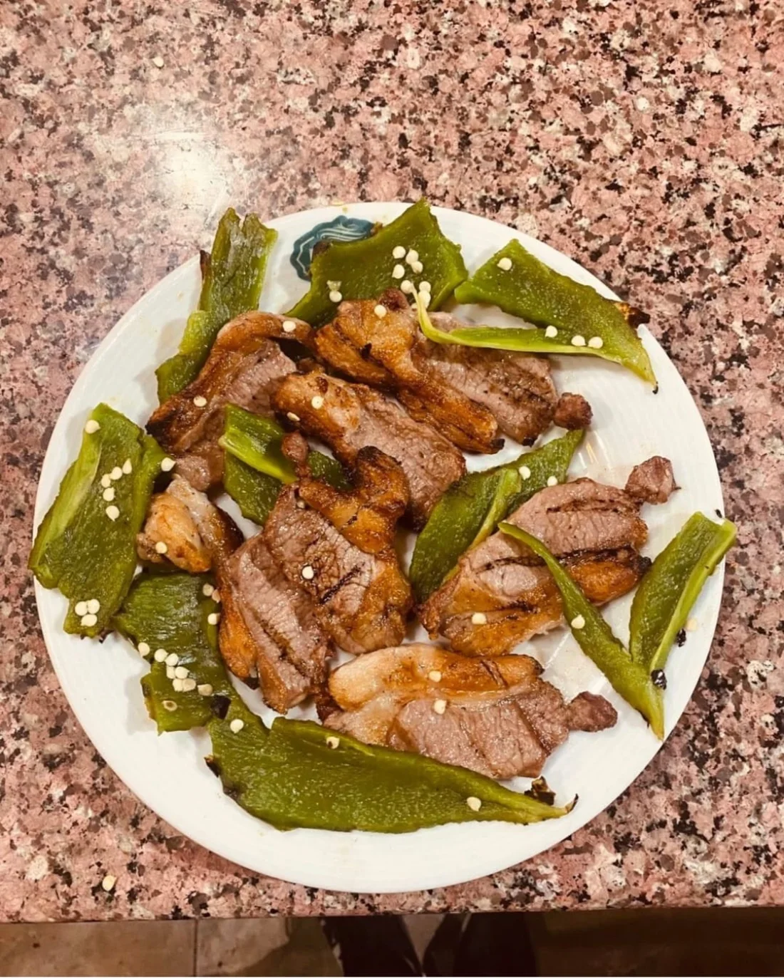 Sautéed beef with peppers